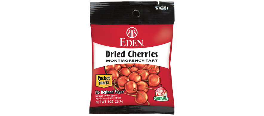 Eden Foods Dried Montmorency Cherries Pocket Snacks