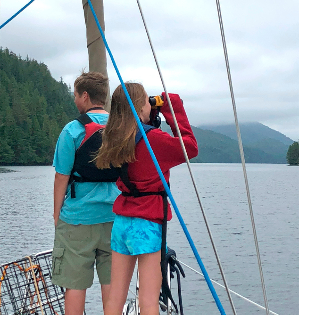 Teens exploring The Great Bear Rainforest