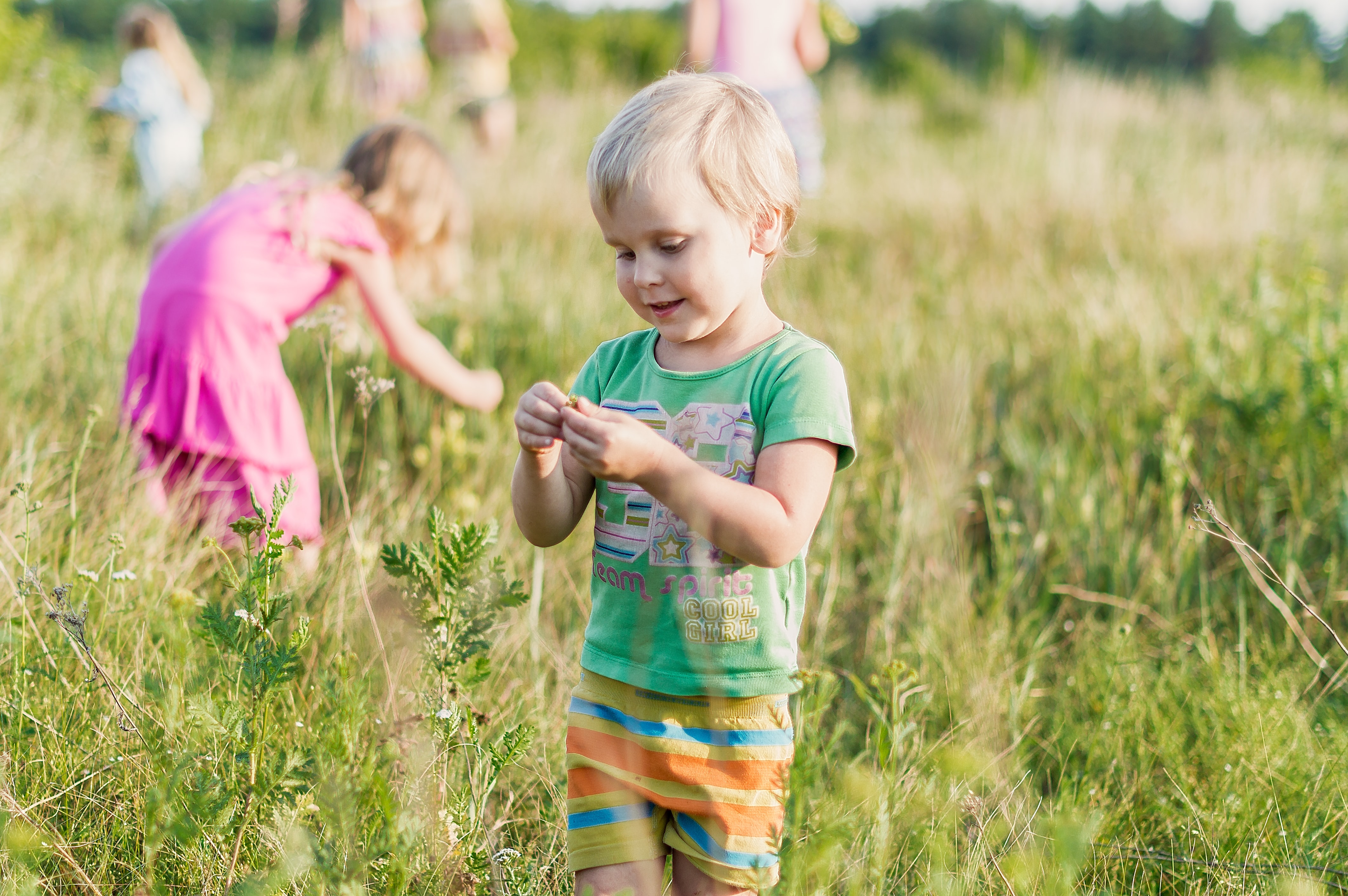 Kids in Field, Seasonal Allergies Probiotics