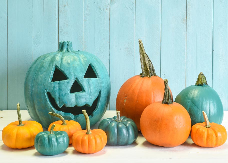 teal pumpkins