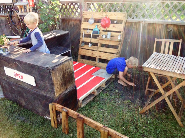 DIY mud kitchen