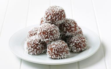 coconut cherry balls