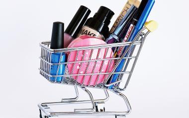 Ingredients in Skincare for Everyone to Avoid: various cosmetics in a tiny cart