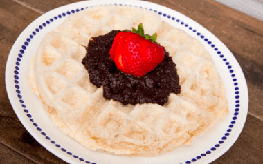 Mochi Waffle with Fruit Butter
