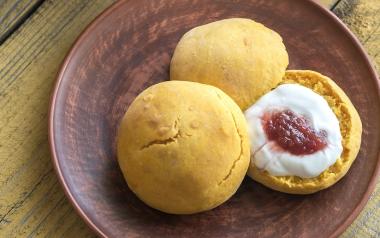 butternut squash scones on a plate