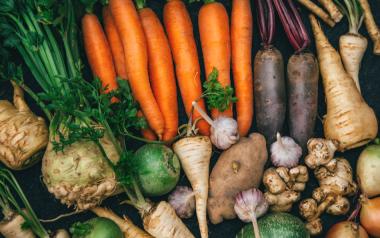 Vegetables with Protein Power: various root vegetables
