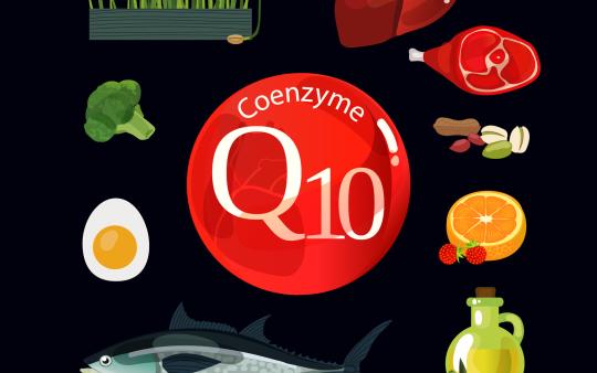 poster showing sources of coenzyme q10