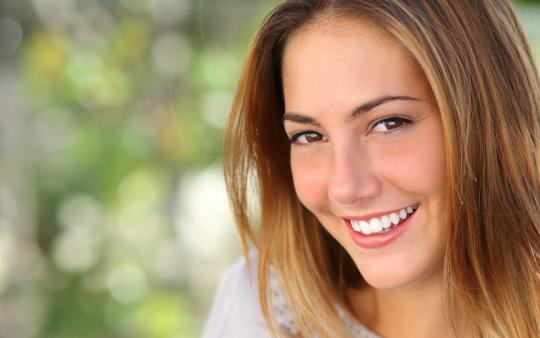 beautiful, smiling woman