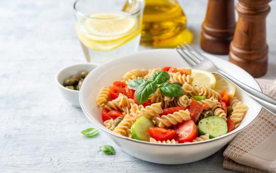 spiral mediterranean pasta salad