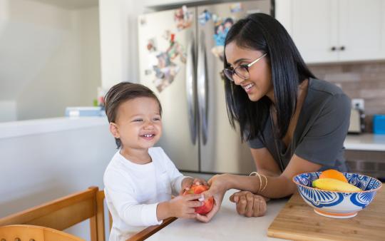 Nita and child