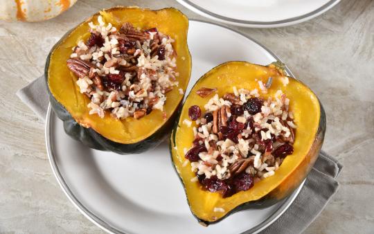 acorn squash wild rice quinoa