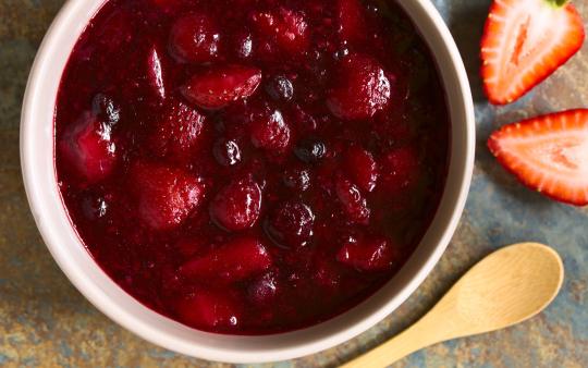 berry compote in a bowl