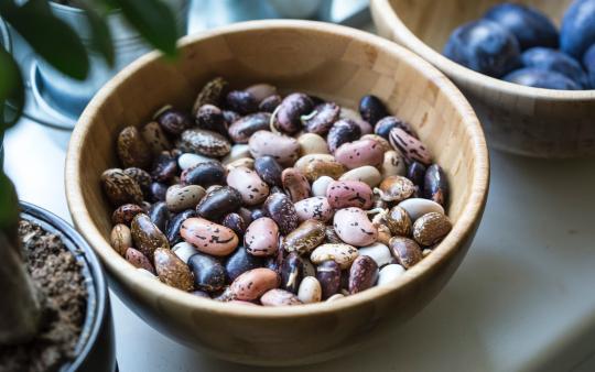 mixed beans in a bowl