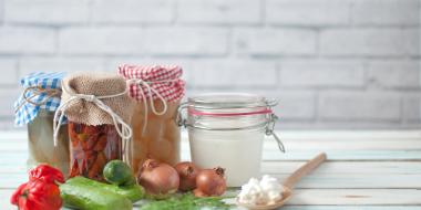 Good Bacteria: Jars of Fermented food