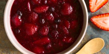 berry compote in a bowl